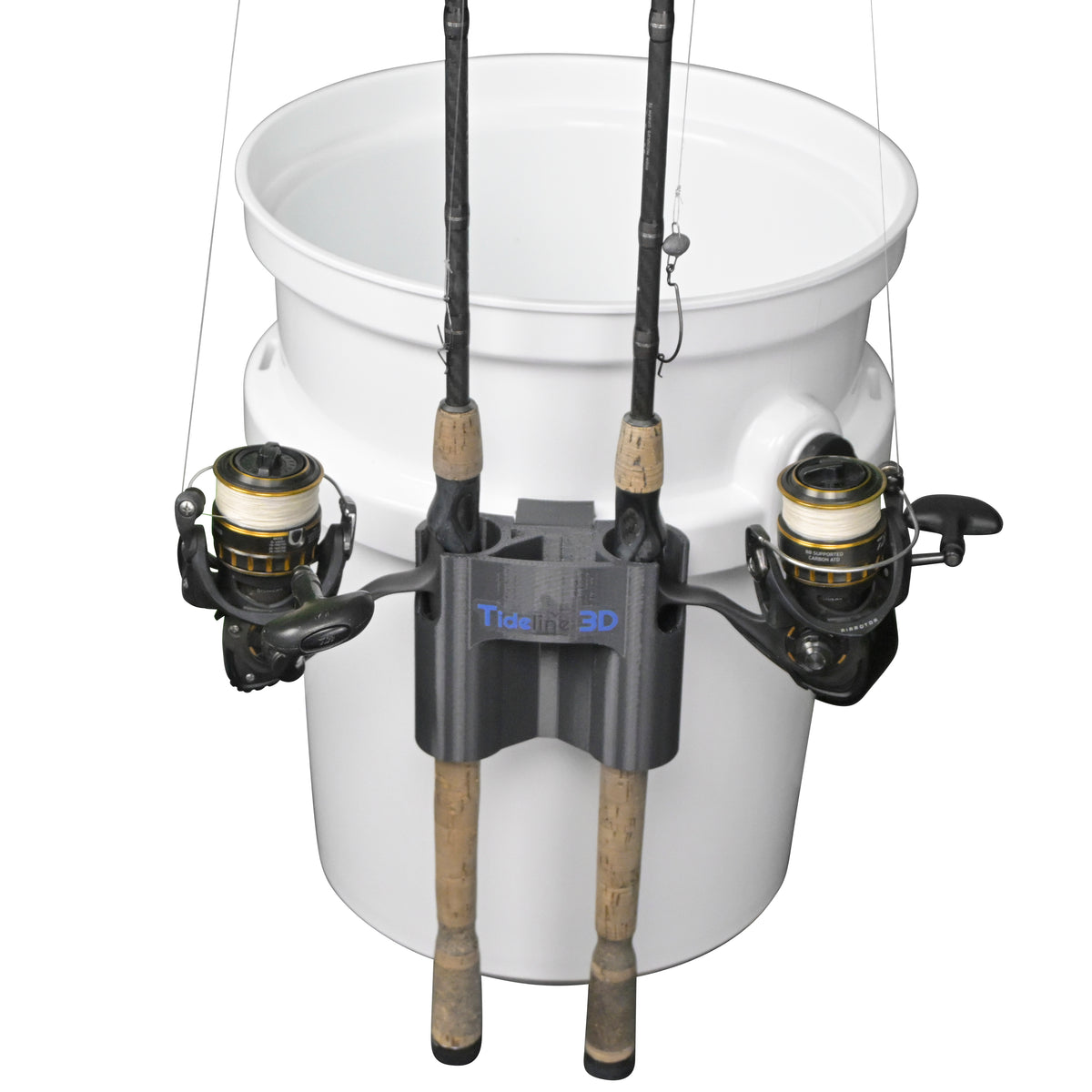 custom fishing rod holder Compact Dual Rod Holder for YETI LoadOut Bucket – Tideline3D