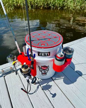 Deck Pad for YETI LoadOut 5 Gallon Bucket - Fish Scales - Tideline3D