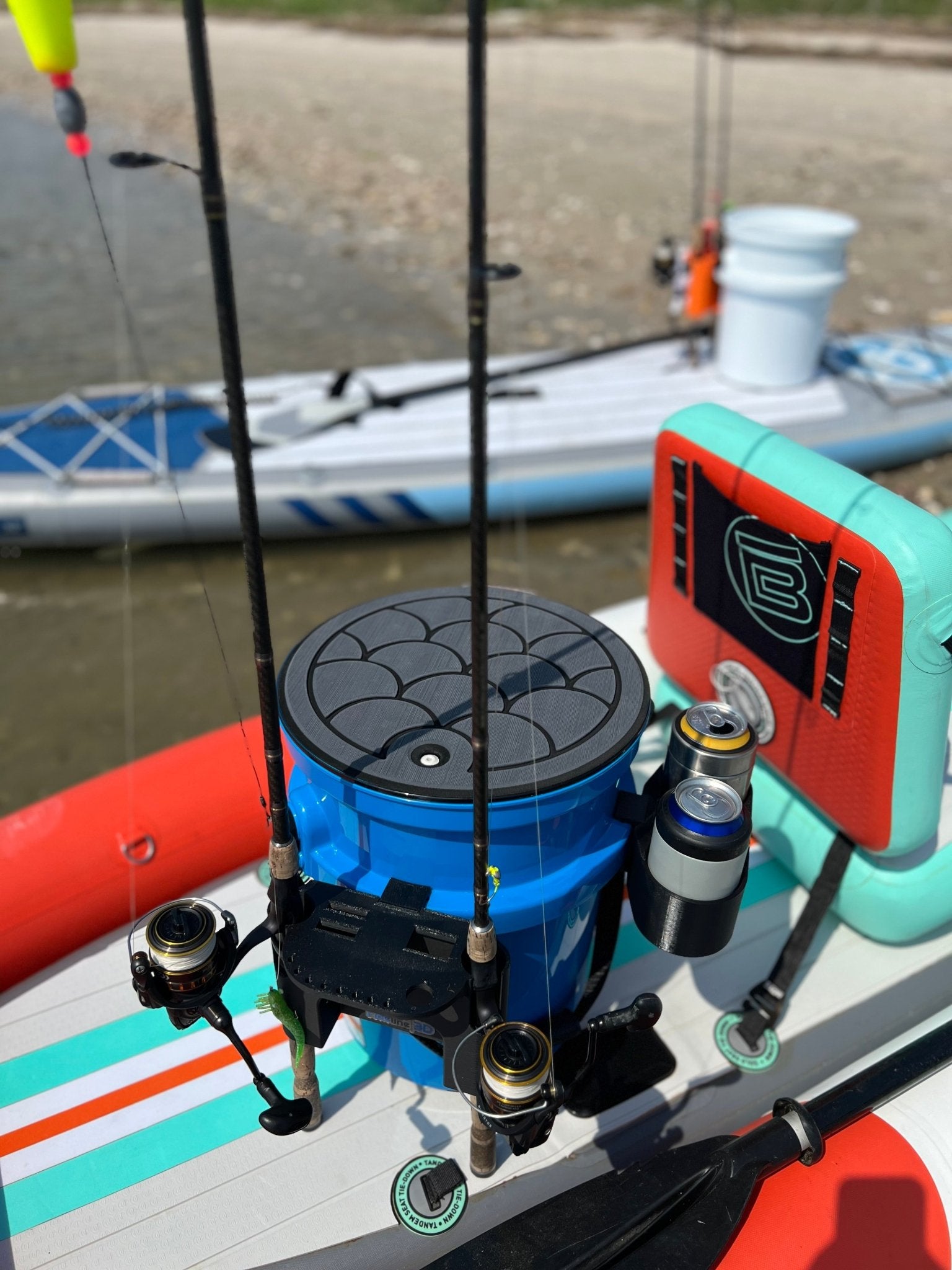 Drink & Phone Holder for YETI LoadOut Bucket - Tideline3D