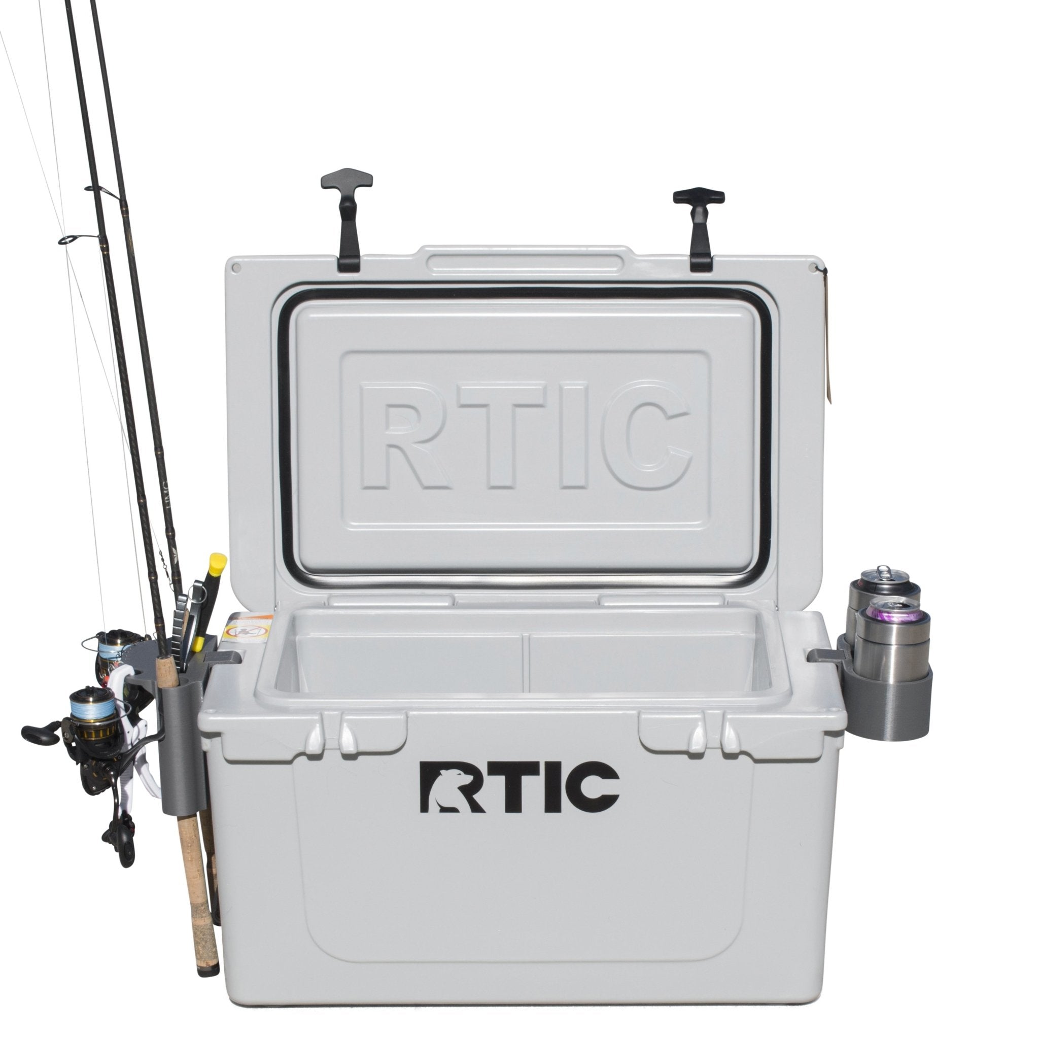 fishing cooler with wheels and rod holders Fishing Rod Holder for RTIC Coolers – Tideline3D
