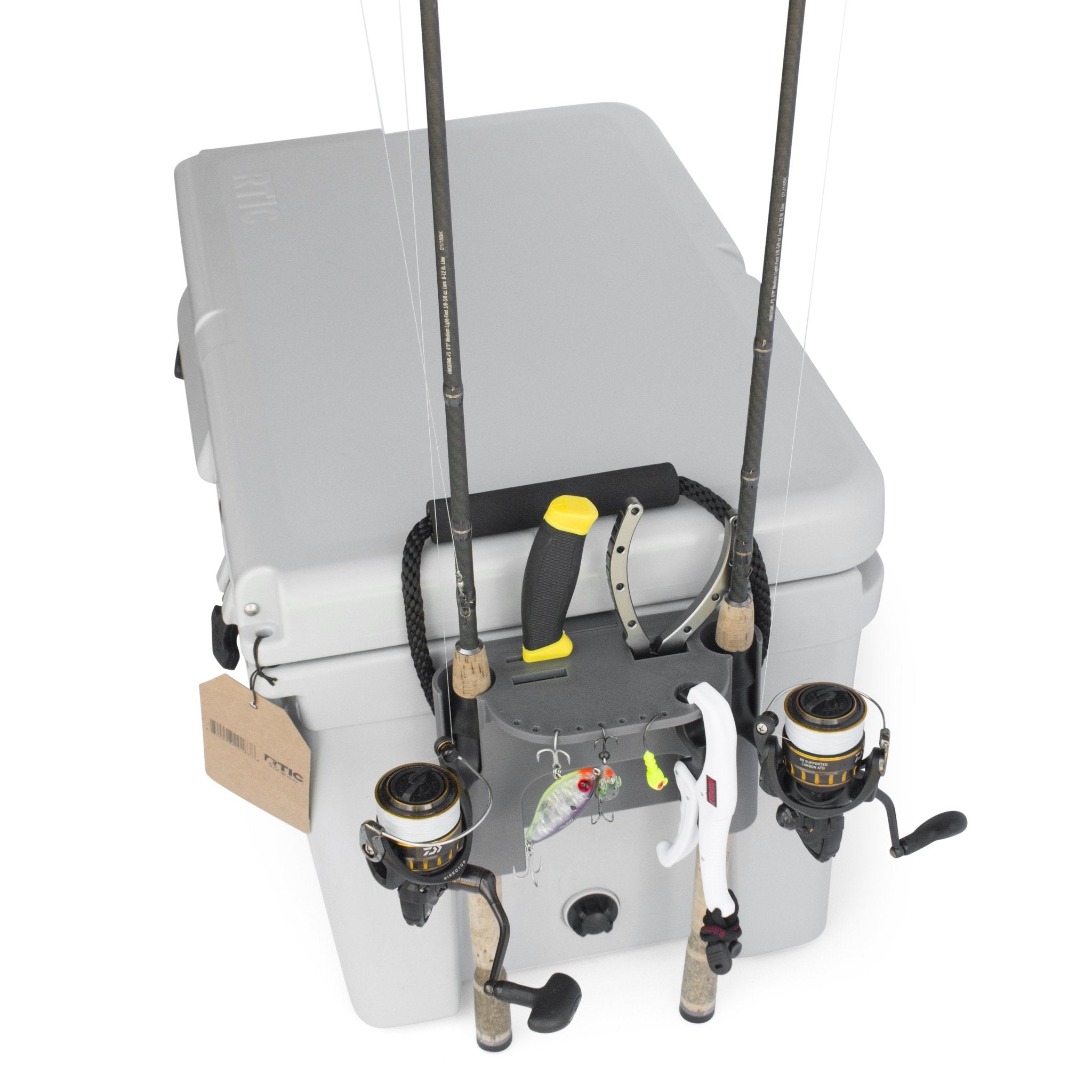 fishing cooler with wheels and rod holders Fishing Rod Holder for RTIC Coolers – Tideline3D